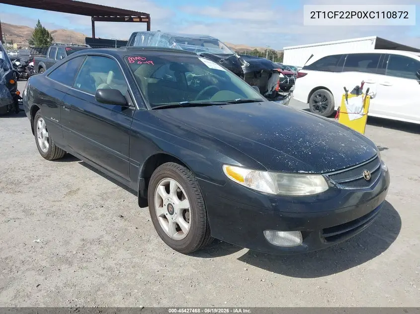 1999 Toyota Camry Solara Sle VIN: 2T1CF22P0XC110872 Lot: 45427468