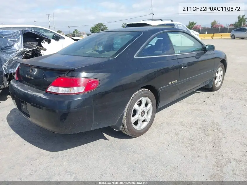 1999 Toyota Camry Solara Sle VIN: 2T1CF22P0XC110872 Lot: 45427468