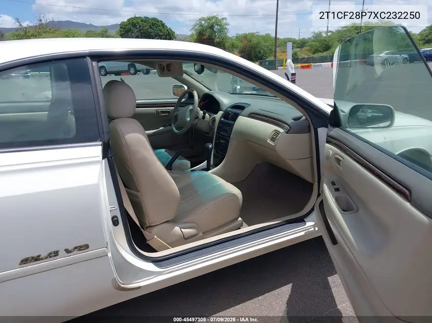 1999 Toyota Camry Solara Se V6 VIN: 2T1CF28P7XC232250 Lot: 45497305