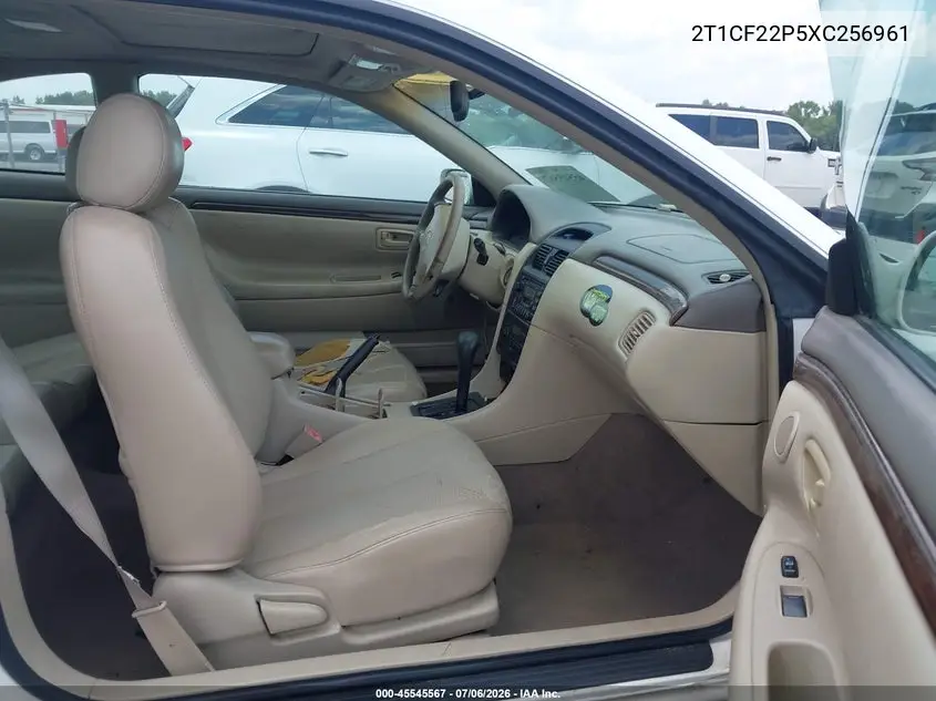 1999 Toyota Camry Solara Sle VIN: 2T1CF22P5XC256961 Lot: 45545567