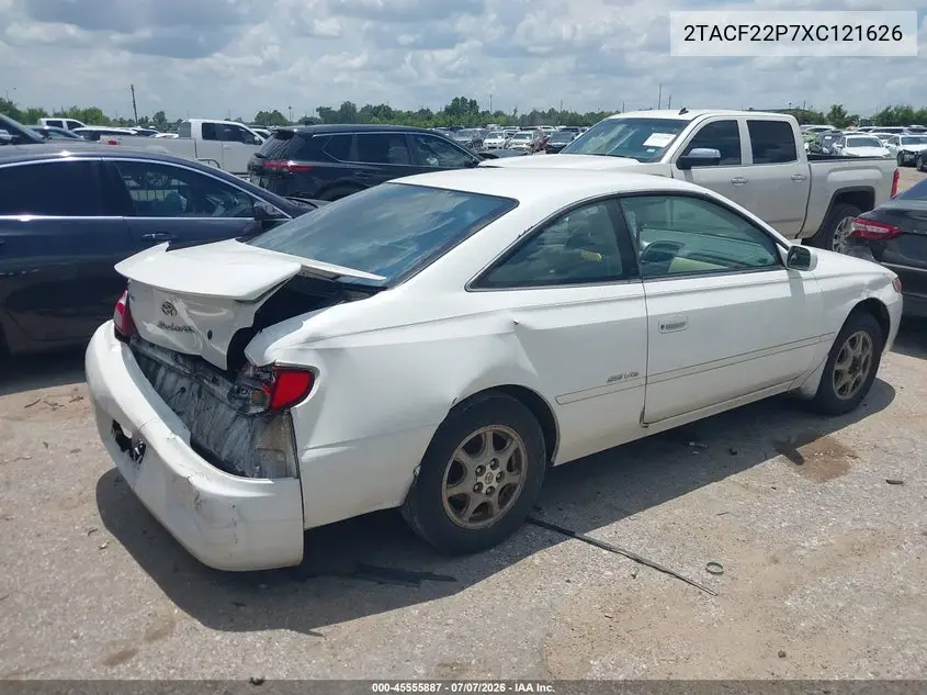 1999 Toyota Camry Solara VIN: 2T1CF22P7XC121626 Lot: 45555887
