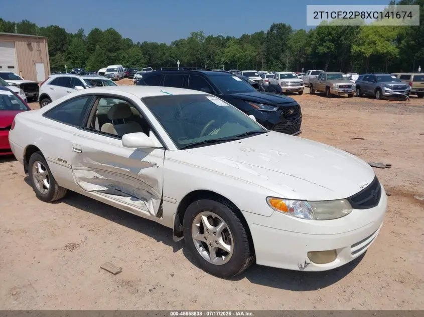 1999 Toyota Camry Solara Se V6 VIN: 2T1CF22P8XC141674 Lot: 45658838