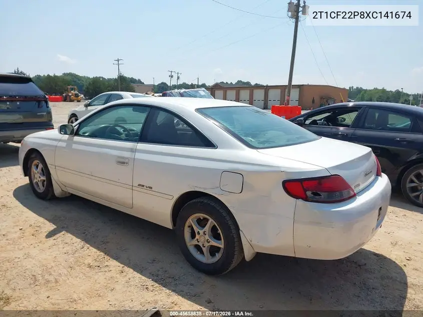 1999 Toyota Camry Solara Se V6 VIN: 2T1CF22P8XC141674 Lot: 45658838