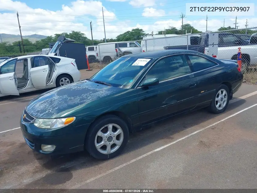 2000 Toyota Camry Solara Se V6 VIN: 2T1CF22P9YC379907 Lot: 45583856