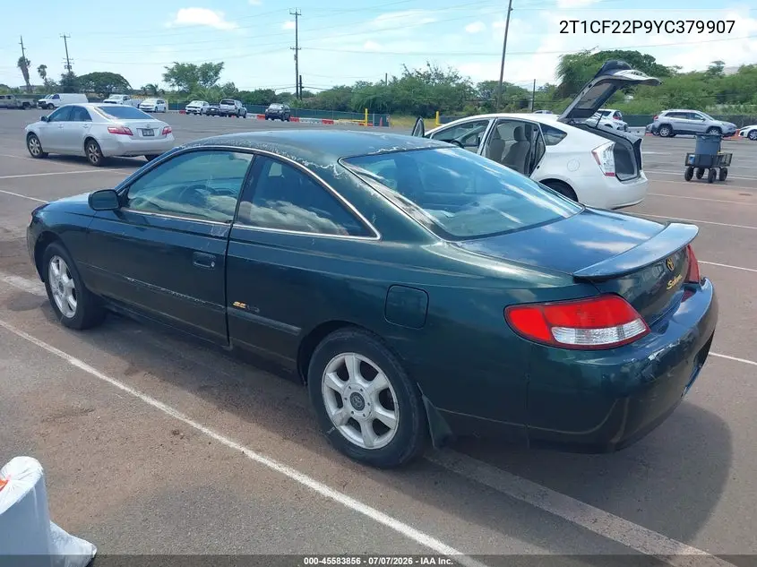 2000 Toyota Camry Solara Se V6 VIN: 2T1CF22P9YC379907 Lot: 45583856