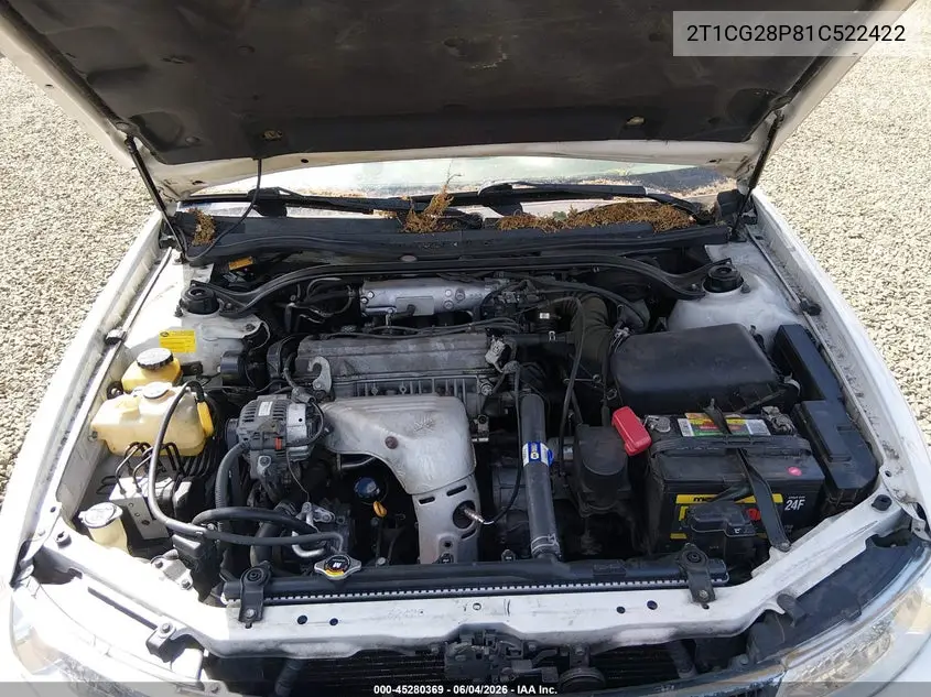 2001 Toyota Camry Solara Se VIN: 2T1CG28P81C522422 Lot: 45280369