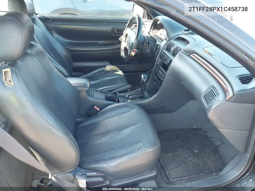 2001 Toyota Camry Solara Sle V6 VIN: 2T1FF28PX1C458738 Lot: 45458340