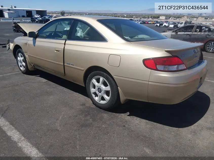 2001 Toyota Camry Solara Se V6 VIN: 2T1CF22P31C436544 Lot: 45557483