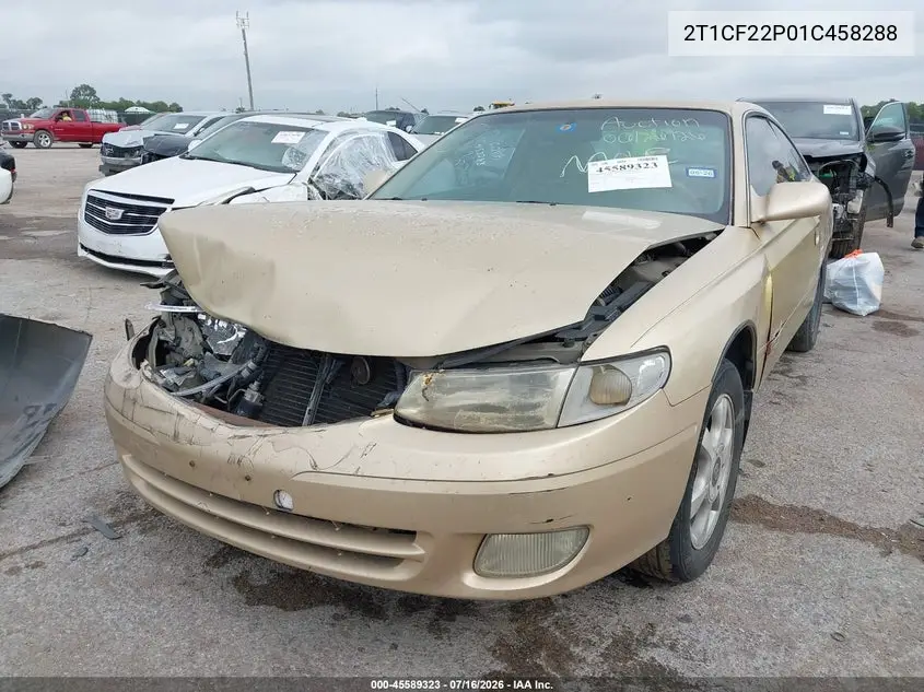 2001 Toyota Camry Solara Sle V6 VIN: 2T1CF22P01C458288 Lot: 45589323