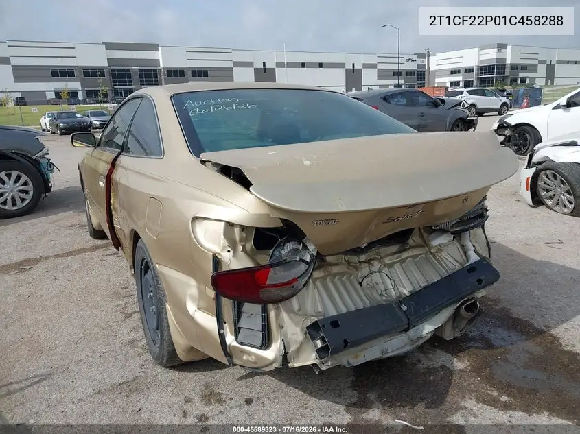 2001 Toyota Camry Solara Sle V6 VIN: 2T1CF22P01C458288 Lot: 45589323