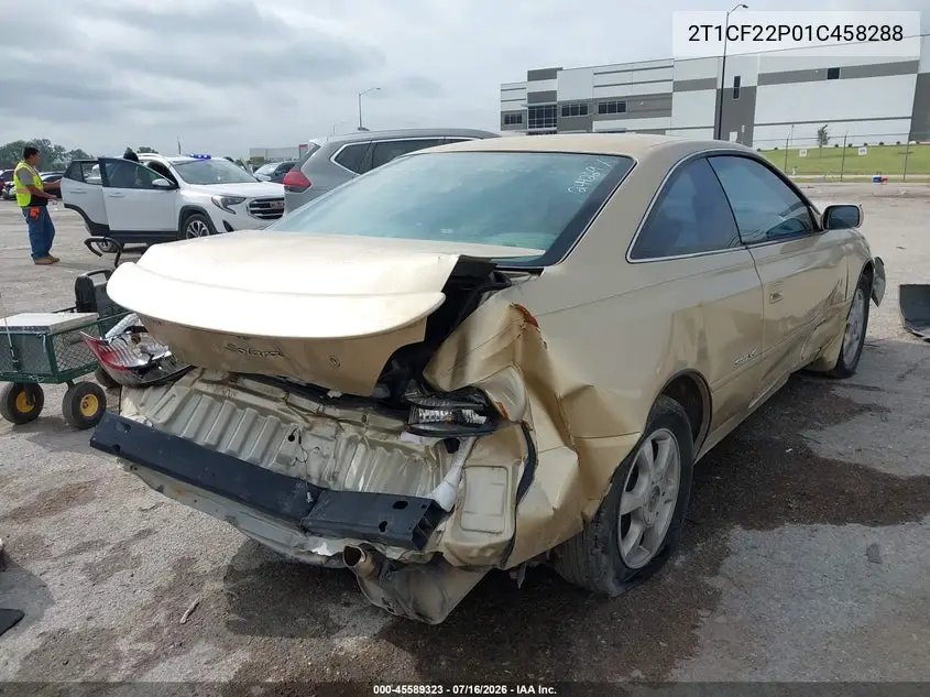 2001 Toyota Camry Solara Sle V6 VIN: 2T1CF22P01C458288 Lot: 45589323