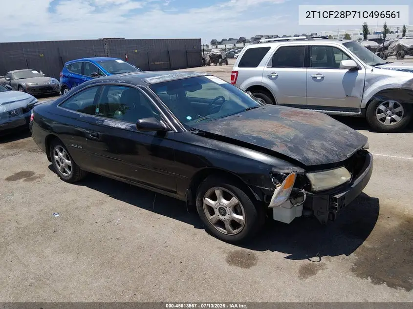 2001 Toyota Camry Solara Sle V6 VIN: 2T1CF28P71C496561 Lot: 45613567