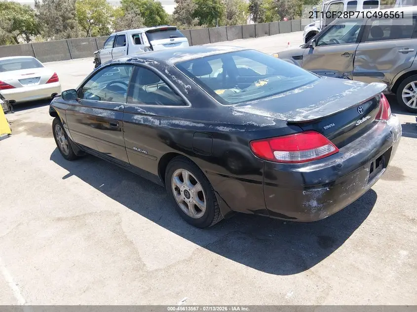 2001 Toyota Camry Solara Sle V6 VIN: 2T1CF28P71C496561 Lot: 45613567