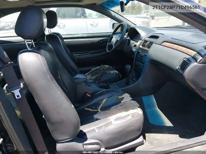 2001 Toyota Camry Solara Sle V6 VIN: 2T1CF28P71C496561 Lot: 45613567