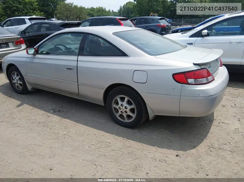 2001 Toyota Camry Solara Se VIN: 2T1CG22P41C437540 Lot: 45629428