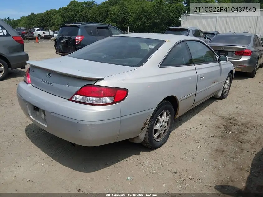 2001 Toyota Camry Solara Se VIN: 2T1CG22P41C437540 Lot: 45629428