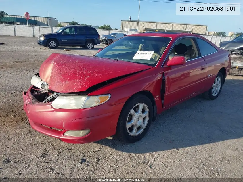 2002 Toyota Camry Solara Se VIN: 2T1CF22P02C581901 Lot: 45384415
