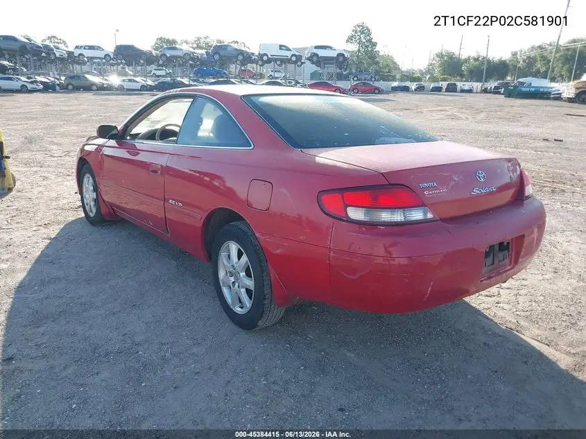 2002 Toyota Camry Solara Se VIN: 2T1CF22P02C581901 Lot: 45384415