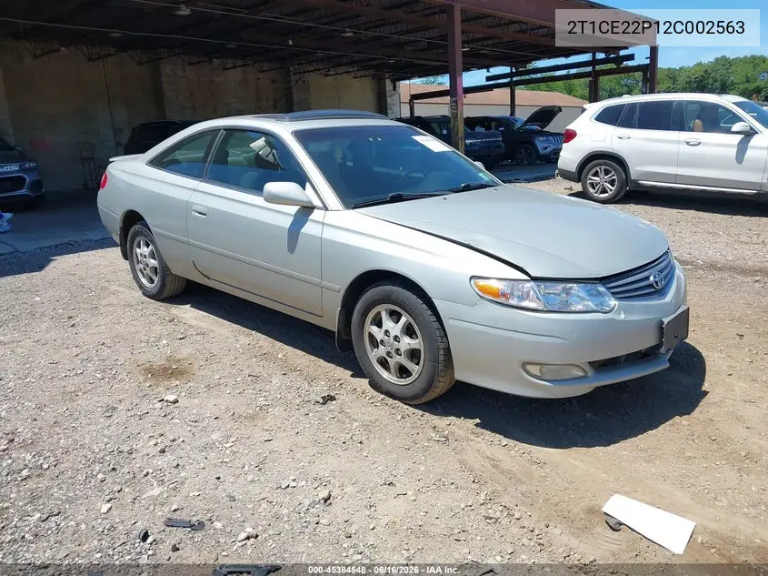 2002 Toyota Camry Solara Se VIN: 2T1CE22P12C002563 Lot: 45384548