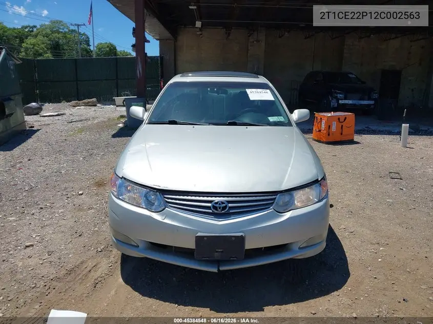 2002 Toyota Camry Solara Se VIN: 2T1CE22P12C002563 Lot: 45384548