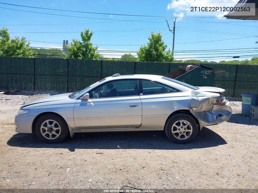 2002 Toyota Camry Solara Se VIN: 2T1CE22P12C002563 Lot: 45384548