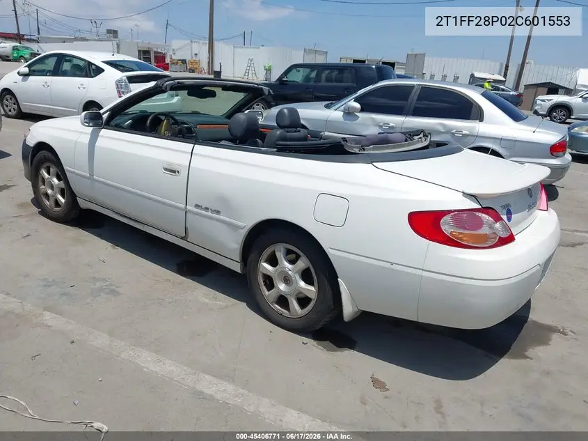 2002 Toyota Camry Solara Sle VIN: 2T1FF28P02C601553 Lot: 45406771