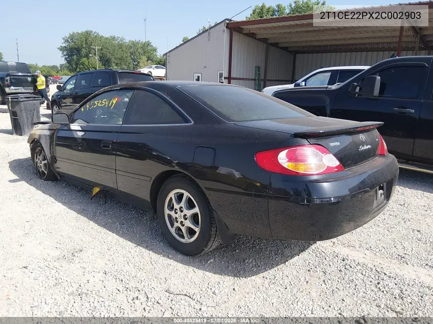 2002 Toyota Camry Solara Se VIN: 2T1CE22PX2C002903 Lot: 45525419