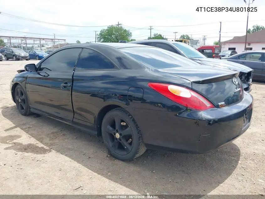2004 Toyota Camry Solara Se Sport VIN: 4T1CE38P34U801825 Lot: 45371668