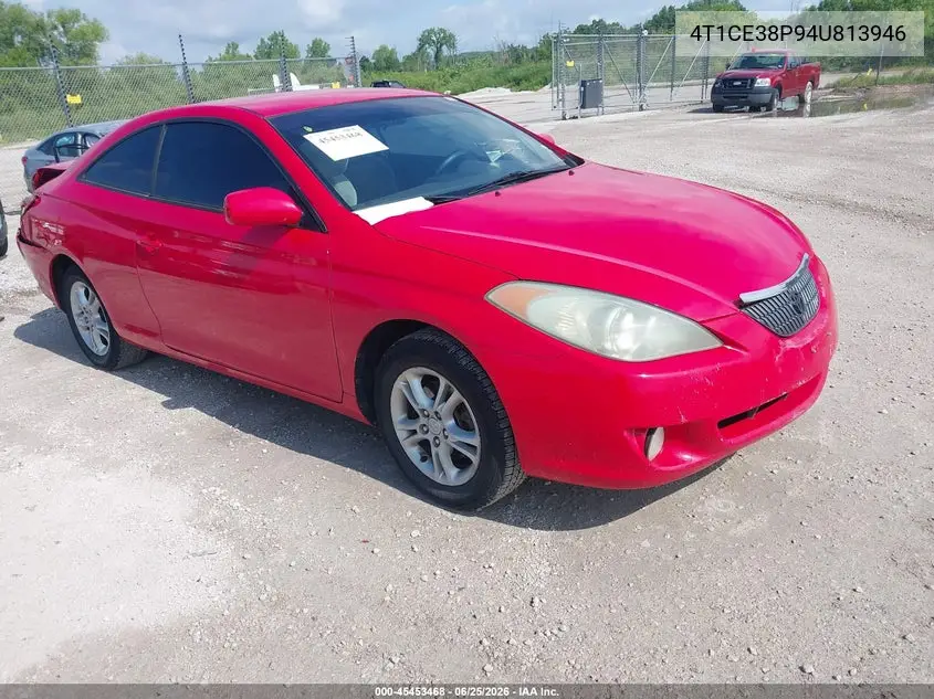 2004 Toyota Camry Solara Se VIN: 4T1CE38P94U813946 Lot: 45453468