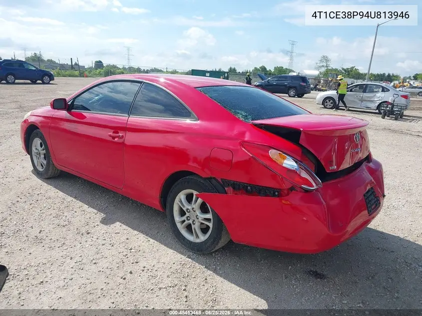 2004 Toyota Camry Solara Se VIN: 4T1CE38P94U813946 Lot: 45453468