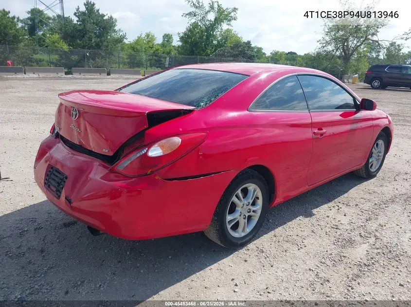2004 Toyota Camry Solara Se VIN: 4T1CE38P94U813946 Lot: 45453468