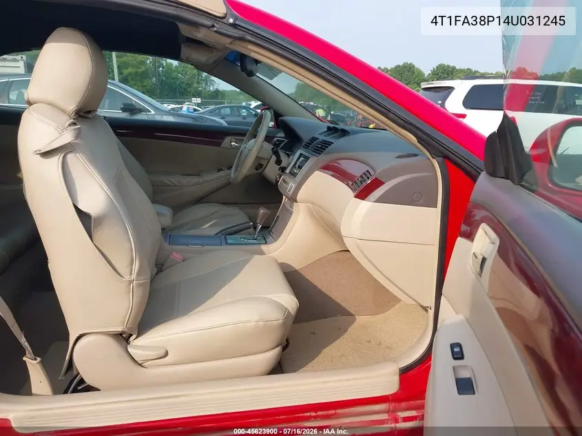 2004 Toyota Camry Solara Sle VIN: 4T1FA38P14U031245 Lot: 45623900