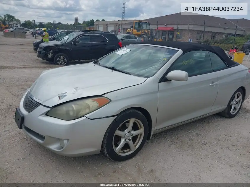 2004 Toyota Camry Solara Se VIN: 4T1FA38P44U037234 Lot: 45680481