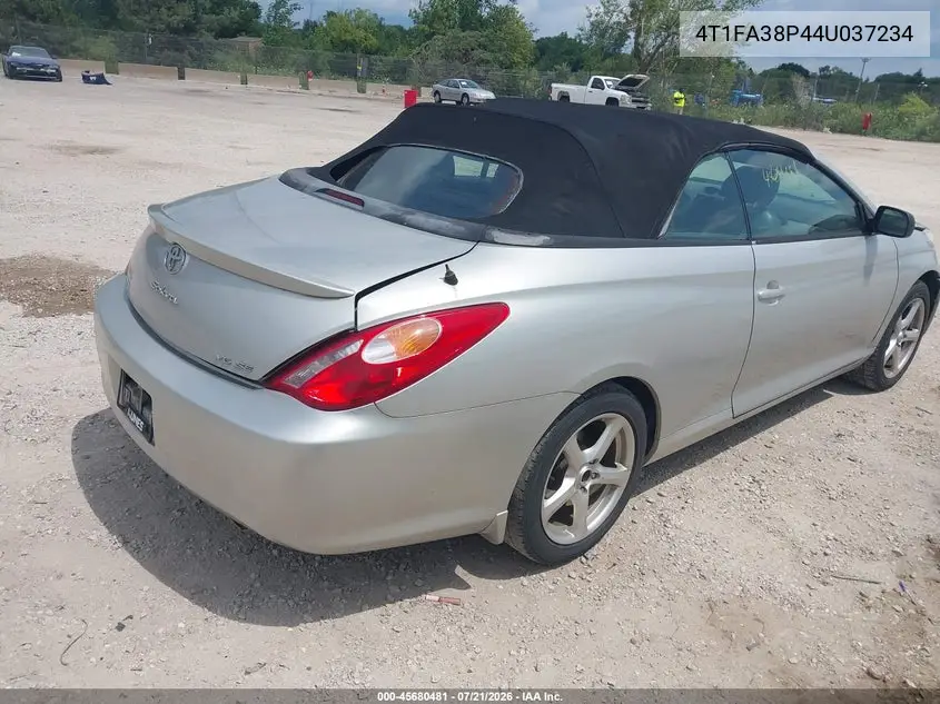 2004 Toyota Camry Solara Se VIN: 4T1FA38P44U037234 Lot: 45680481