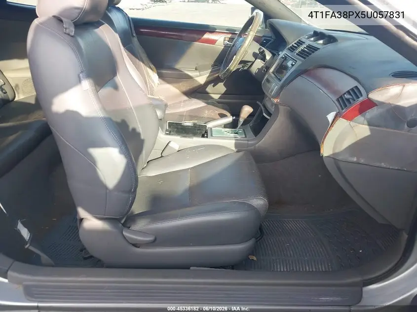 2005 Toyota Camry Solara Sle VIN: 4T1FA38PX5U057831 Lot: 45336182
