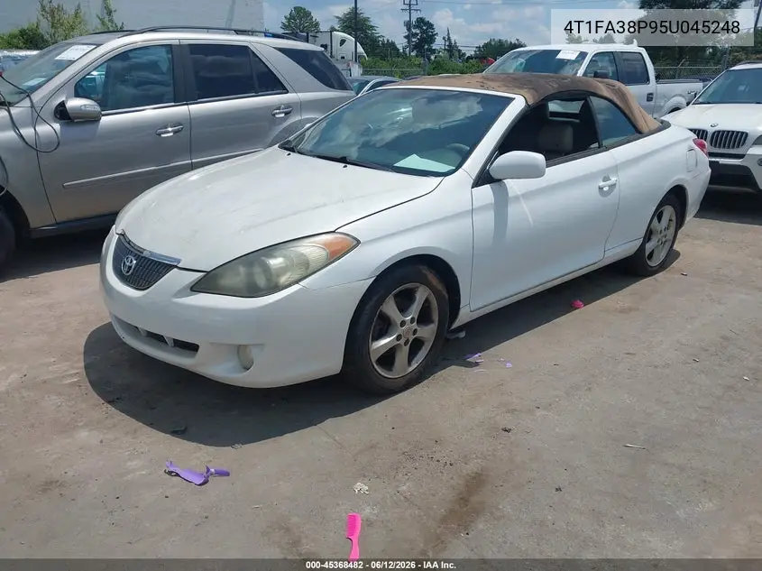 2005 Toyota Camry Solara Sle VIN: 4T1FA38P95U045248 Lot: 45368482