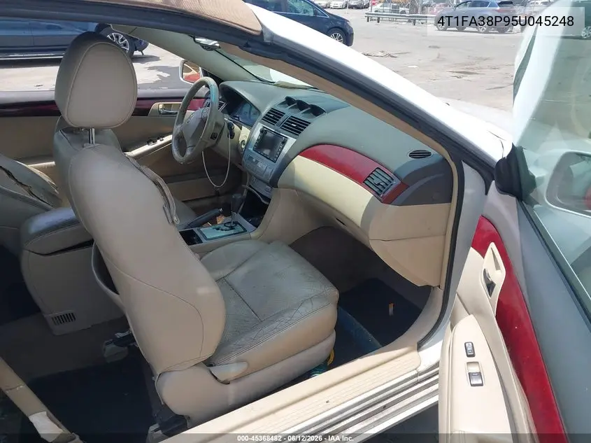 2005 Toyota Camry Solara Sle VIN: 4T1FA38P95U045248 Lot: 45368482