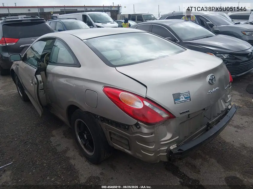2005 Toyota Camry Solara Se V6 VIN: 4T1CA38PX5U051546 Lot: 45465819