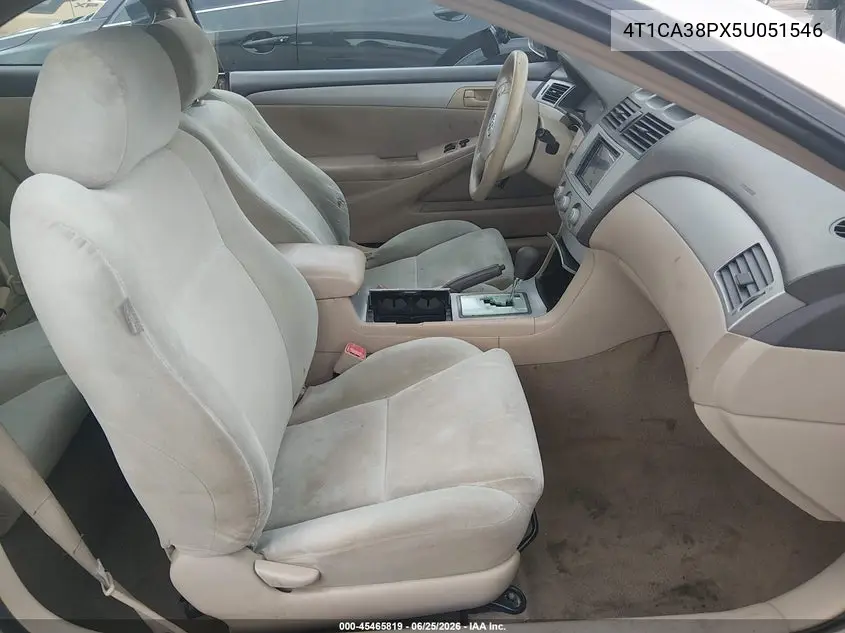 2005 Toyota Camry Solara Se V6 VIN: 4T1CA38PX5U051546 Lot: 45465819