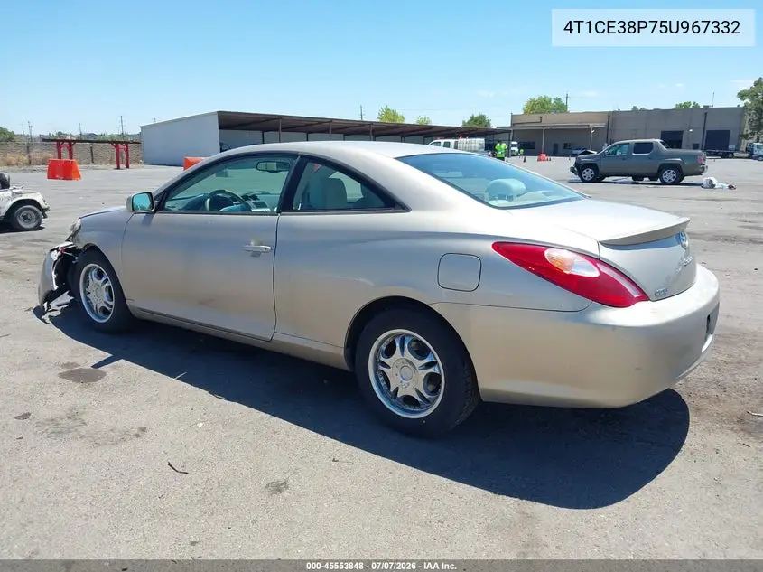 2005 Toyota Camry Solara Se VIN: 4T1CE38P75U967332 Lot: 45553848