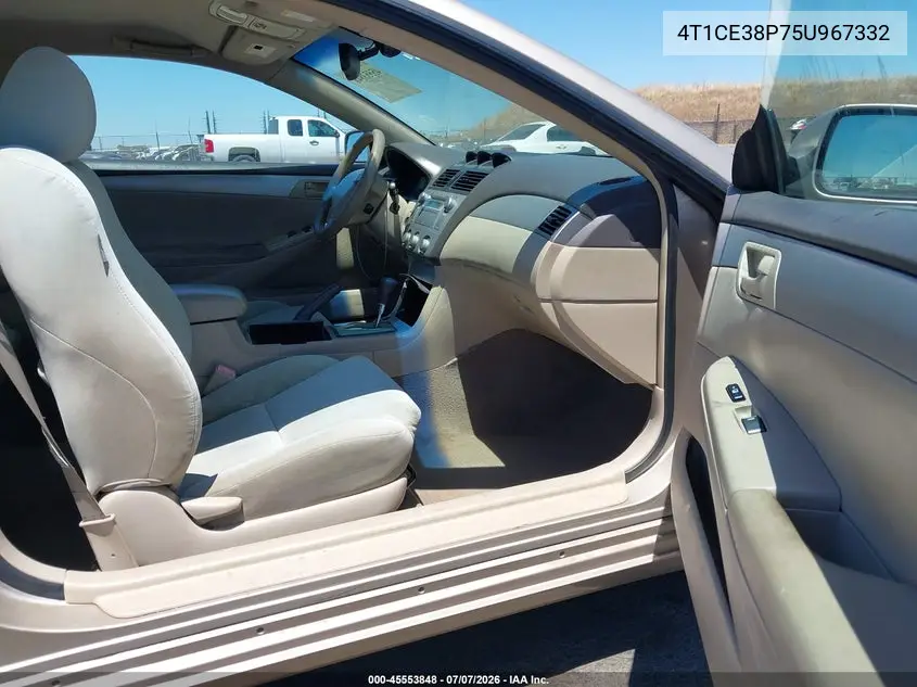 2005 Toyota Camry Solara Se VIN: 4T1CE38P75U967332 Lot: 45553848