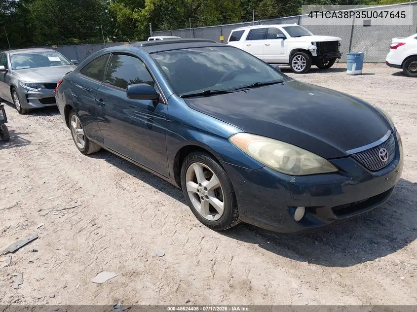 2005 Toyota Camry Solara Sle V6 VIN: 4T1CA38P35U047645 Lot: 45624405
