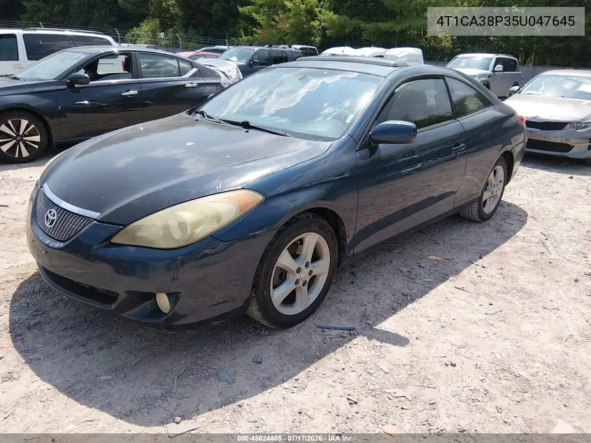 2005 Toyota Camry Solara Sle V6 VIN: 4T1CA38P35U047645 Lot: 45624405