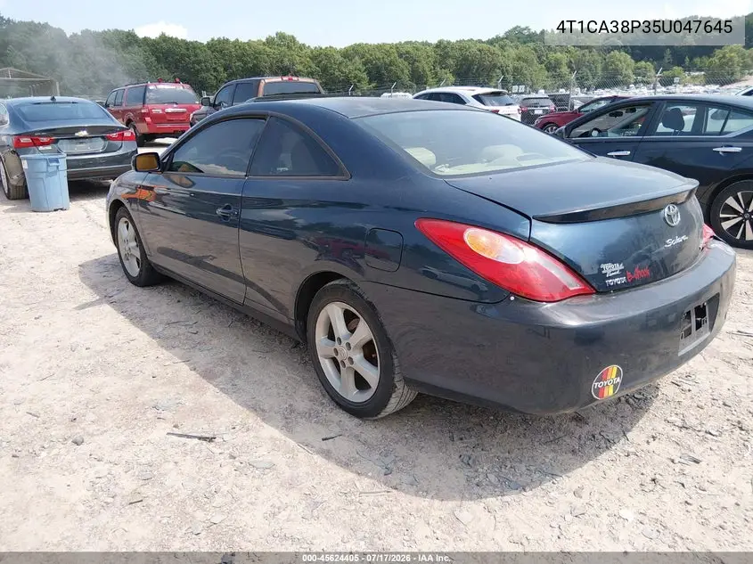 2005 Toyota Camry Solara Sle V6 VIN: 4T1CA38P35U047645 Lot: 45624405