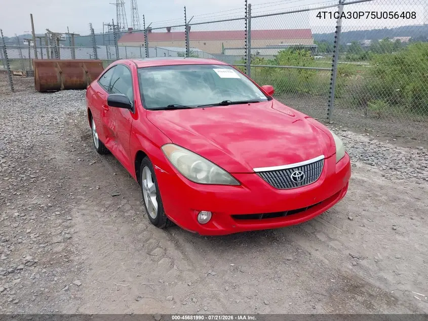 2005 Toyota Camry Solara Sle V6 VIN: 4T1CA30P75U056408 Lot: 45681990