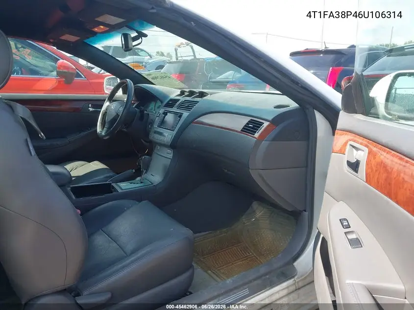 2006 Toyota Camry Solara Sle VIN: 4T1FA38P46U106314 Lot: 45462906