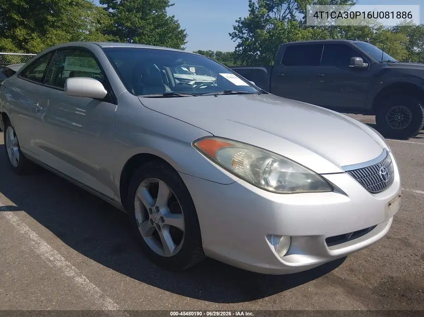 2006 Toyota Camry Solara Sle V6 VIN: 4T1CA30P16U081886 Lot: 45480190