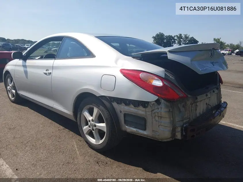 2006 Toyota Camry Solara Sle V6 VIN: 4T1CA30P16U081886 Lot: 45480190