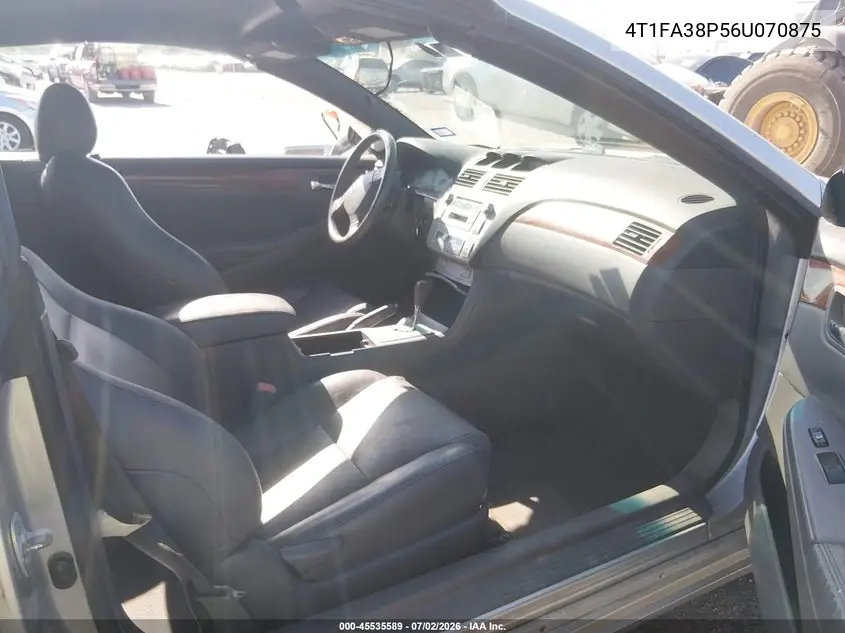 2006 Toyota Camry Solara Sle VIN: 4T1FA38P56U070875 Lot: 45535589