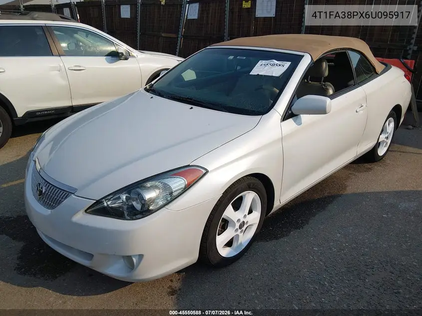 2006 Toyota Camry Solara Sle VIN: 4T1FA38PX6U095917 Lot: 45550588